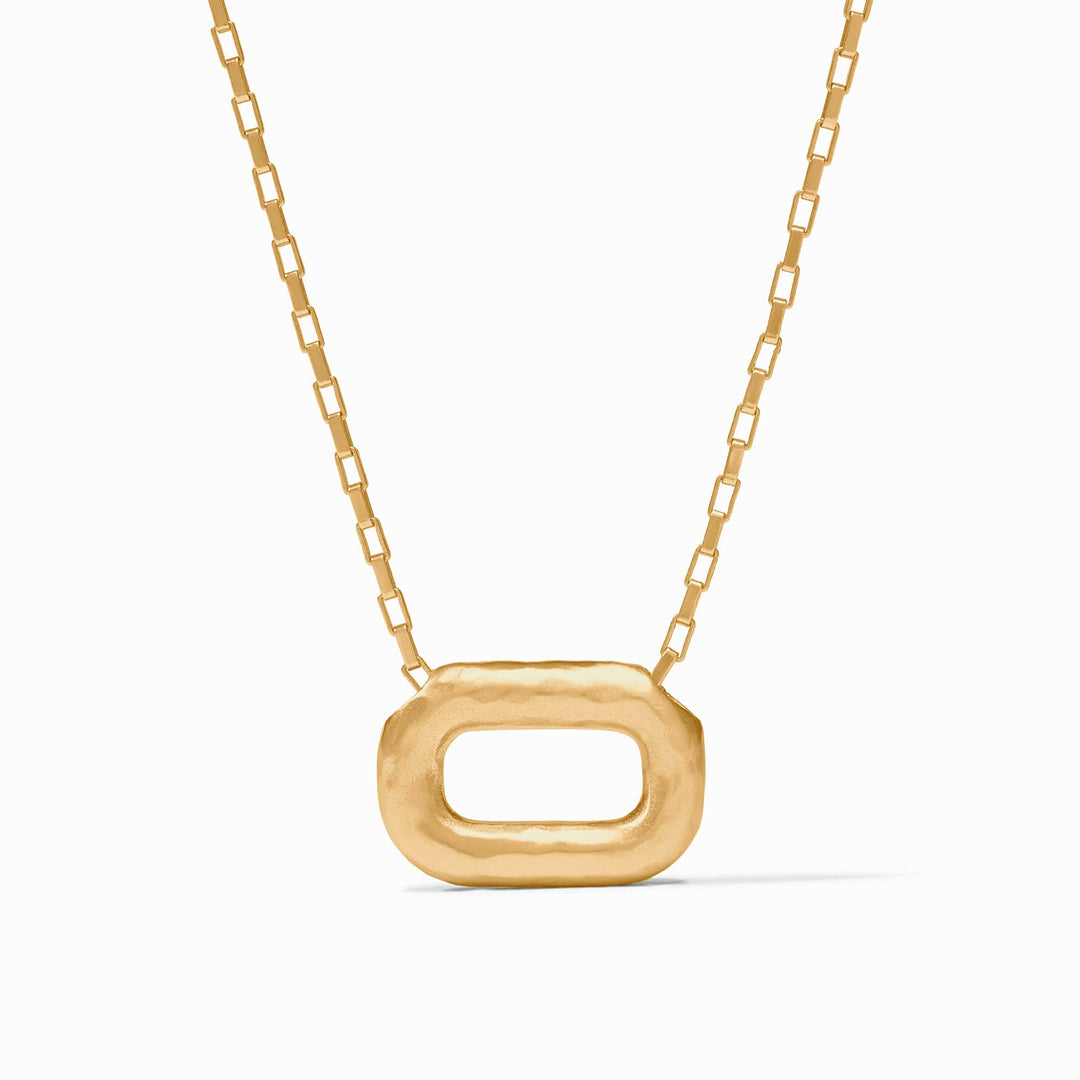 Julie Vos Sahara Delicate Necklace in gold, showcasing a fine chain with a subtle pendant, elegant accessories for everyday wear.