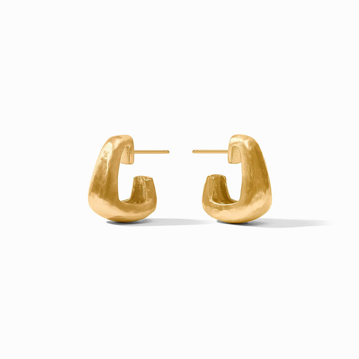 Gold Sahara Hoop earrings by Julie Vos, stylish accessories featuring large hoop design with a polished gold finish.