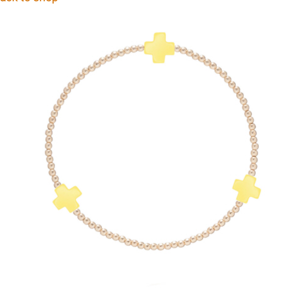 Signature Cross 2mm Bracelet Gold