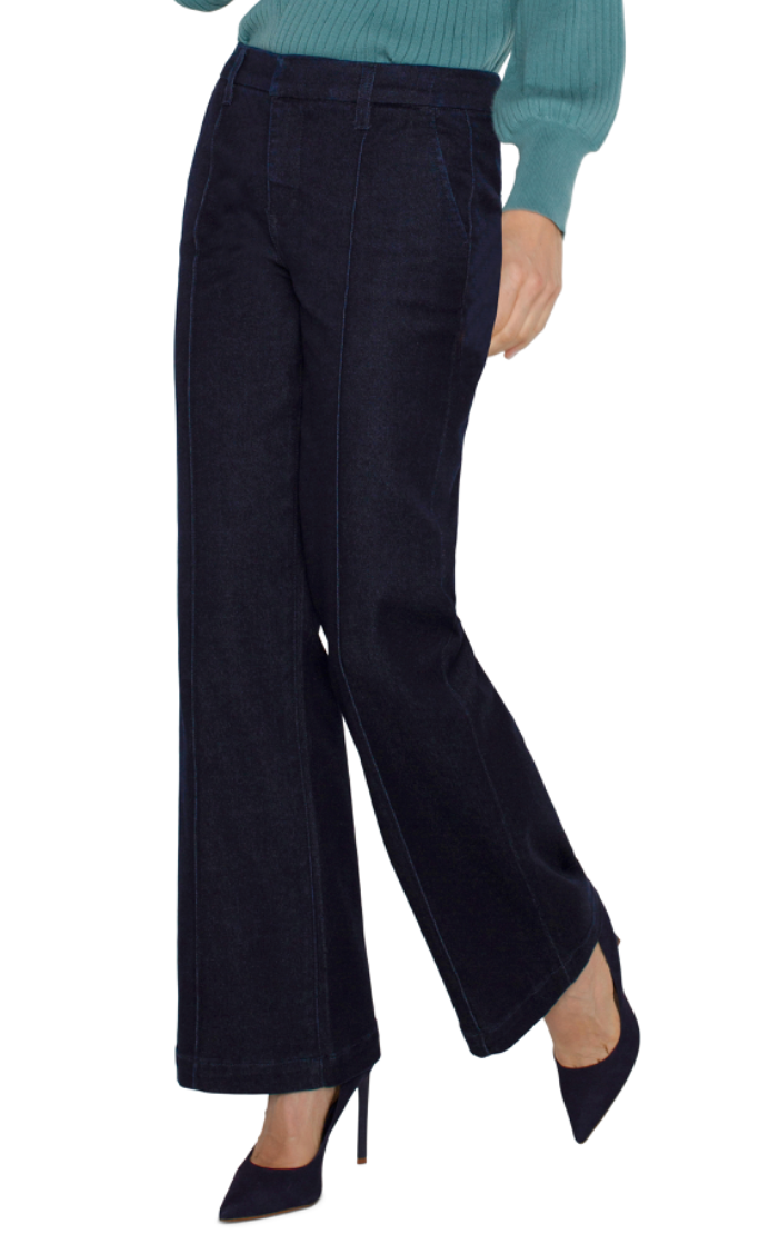 Pintuck Seamed Trouser