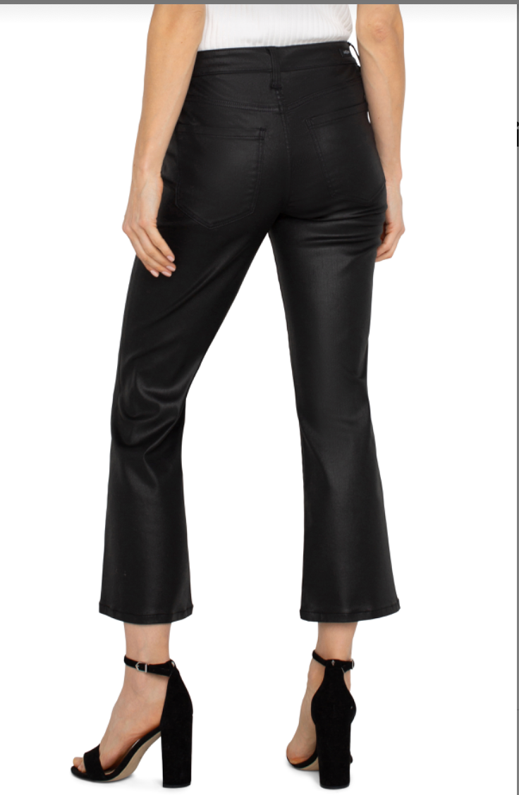 Hannah 28" Coated Flare Pant