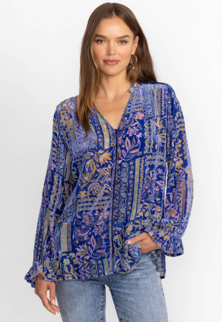 Joasie Burnout Blouse