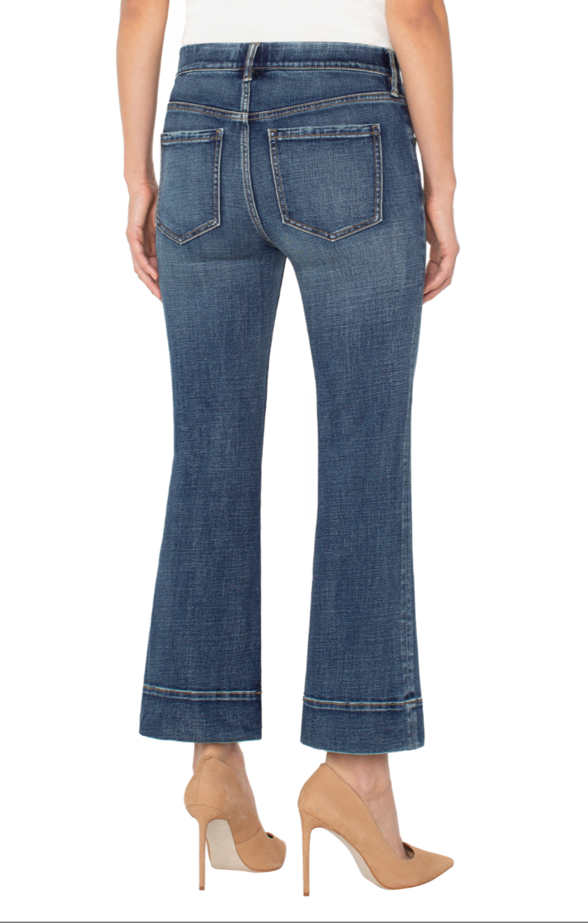 Gia 27" Wide Flare Hem Jean