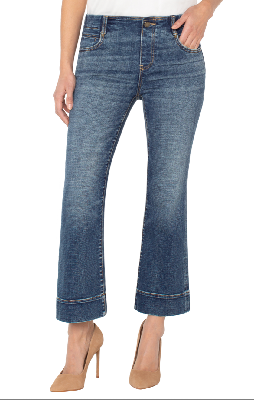 Gia 27" Wide Flare Hem Jean
