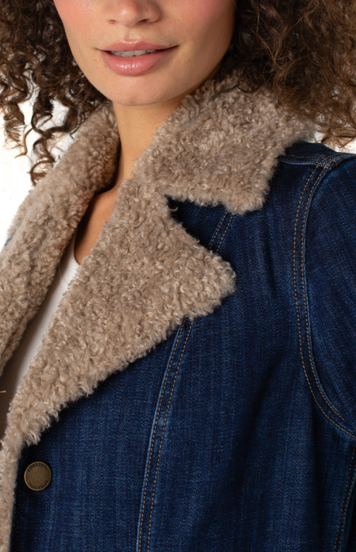 Sherpa Trimmed Car Coat