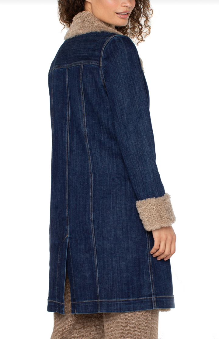 Sherpa Trimmed Car Coat