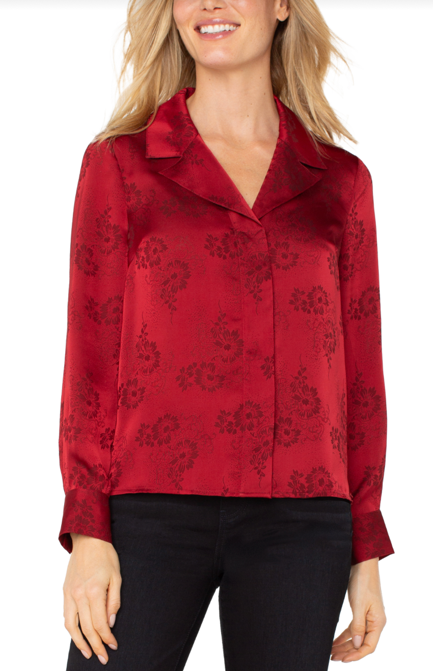 Dark Floral Blouse