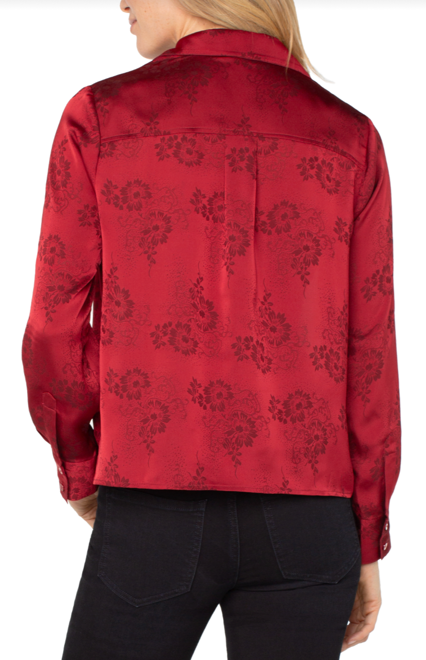 Dark Floral Blouse