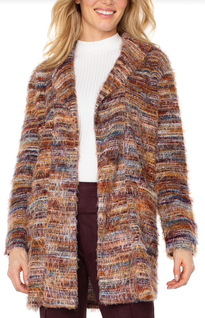 Feather Fall Open Cardigan