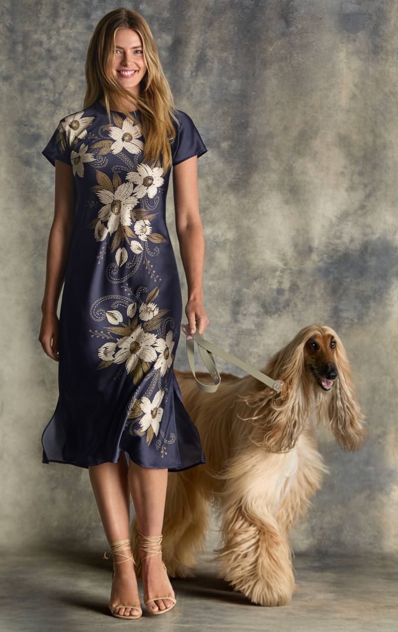 Corinthe Bias Dolman Dress