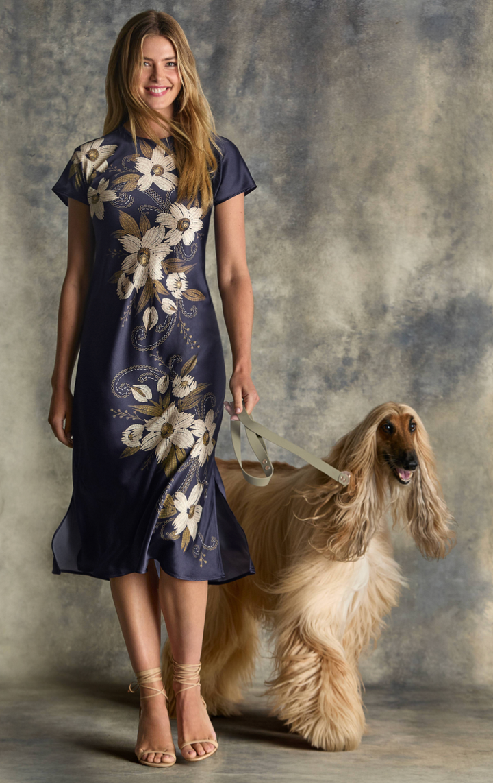 Corinthe Bias Dolman Dress