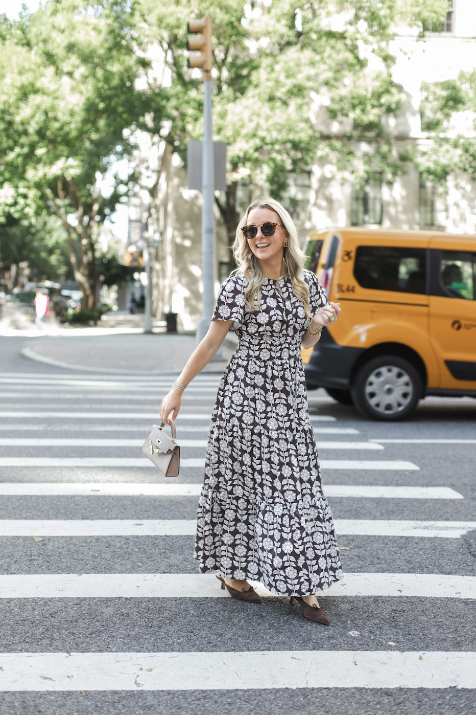 Sail to Sable Block Print Cinched Dress