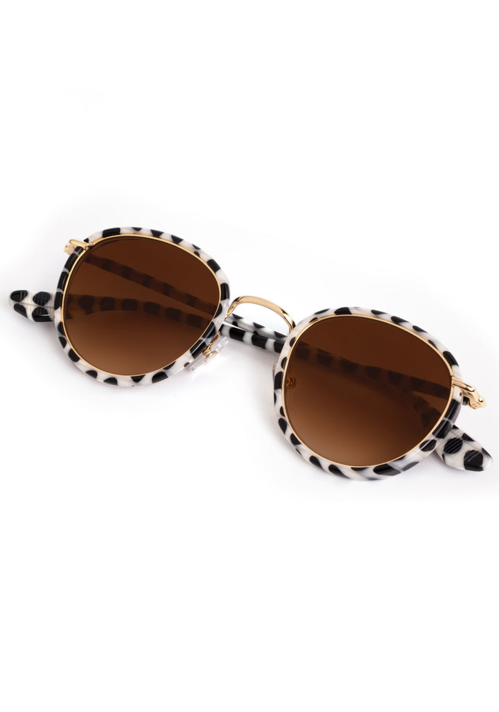 KREWE Tate Domino sunglasses, folded side view