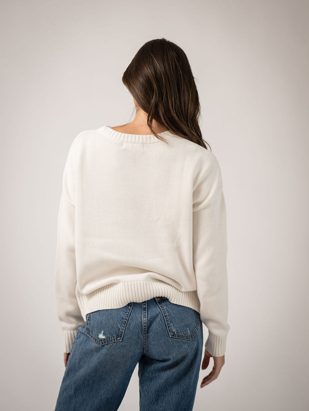 Beau and Ro American flag sweater, patriotic with subtle flag design, ideal for casual patriotic style and cozy wear.