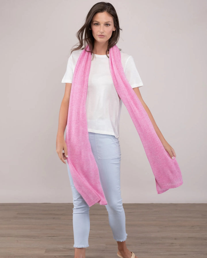 Soft silk cashmere wrap from Alashan Cashmere, showcasing luxurious fabric and elegant drape in a versatile accessory.