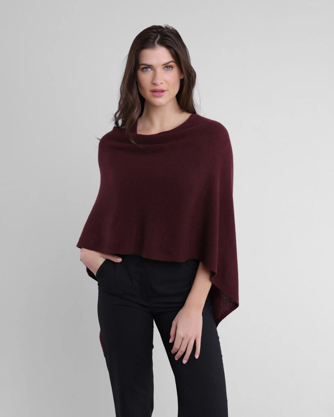 Soft Alashan Cashmere topper for tops, featuring luxurious, lightweight cashmere fabric perfect for layering or adding warmth.