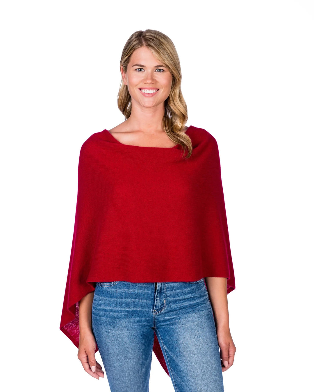 Soft Alashan Cashmere topper for tops, showcasing luxurious, lightweight cashmere fabric in a natural, elegant drape.