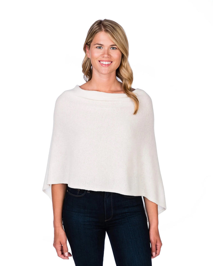 Soft Alashan Cashmere topper for tops, featuring luxurious, lightweight cashmere fabric ideal for layering or adding warmth.