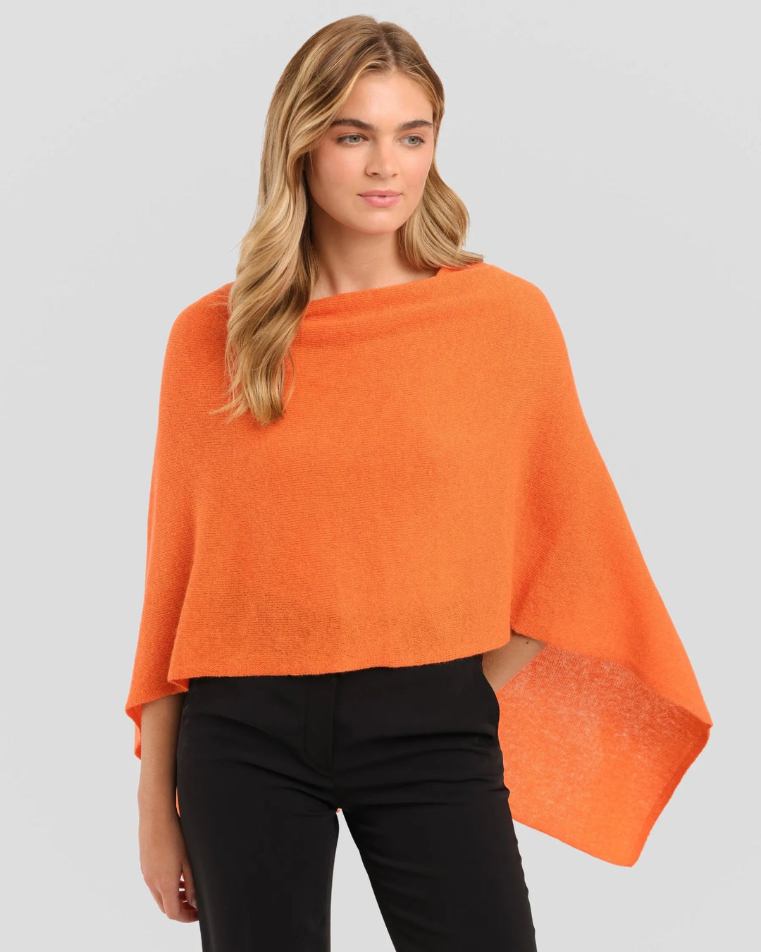 Alashan Cashmere cashmere topper for tops, soft and luxurious fabric with a smooth, elegant texture and neutral color.
