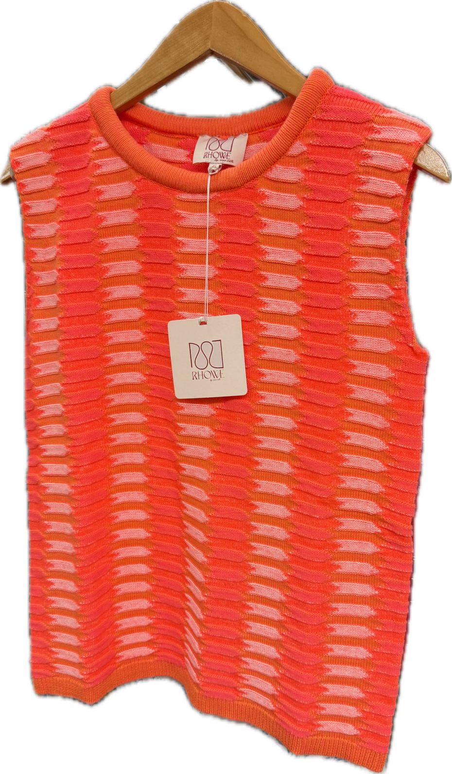 Anna Cate Camille orange top, stylish sleeveless blouse with a relaxed fit, vibrant color, perfect for casual or summer wear.