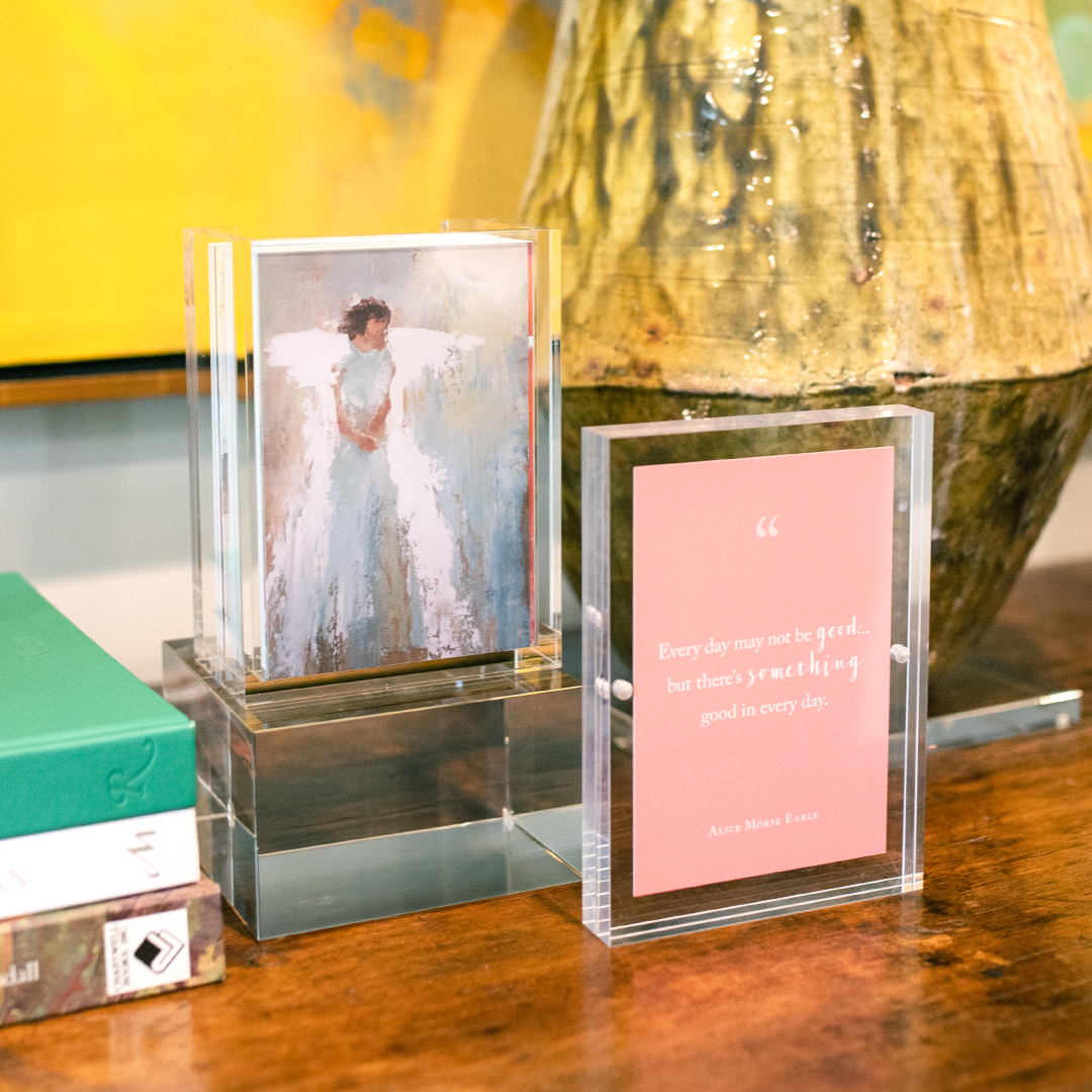 Decorative gift box labeled "100 Days of Gratitude" by Anne Neilson Home, featuring elegant design and motivational message.