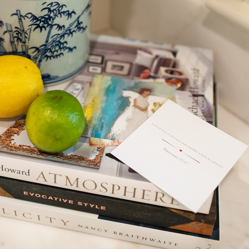 Set of Love Scripture Cards by Anne Neilson Home, featuring inspirational religious messages on elegant gift cards.