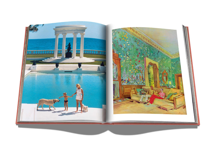 Assouline Palm Beach Book, a luxurious hardcover home decor book featuring vibrant images and elegant design elements.