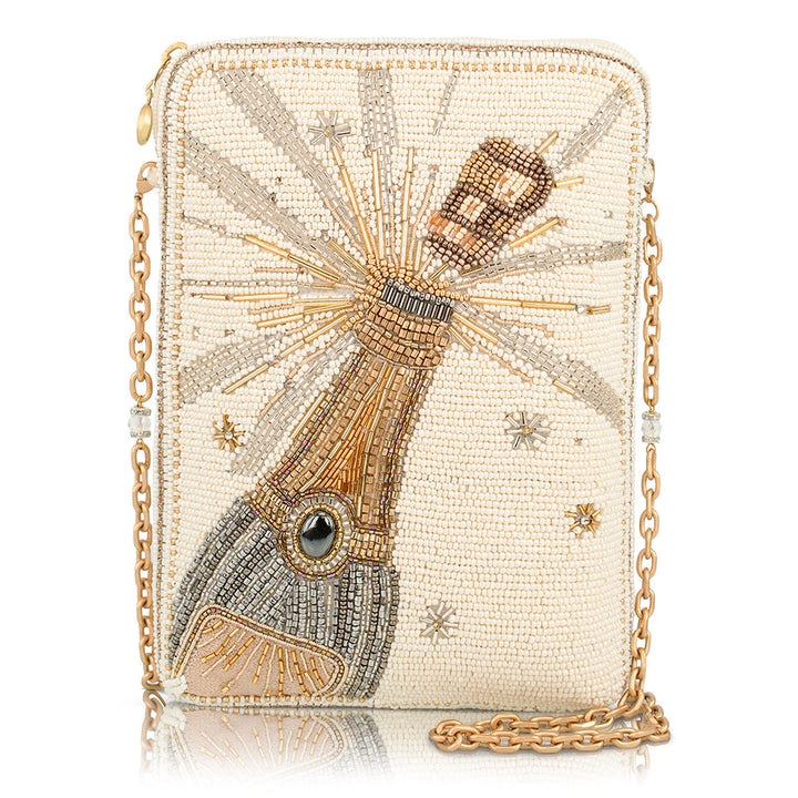 Mary Frances Bubbles & Bliss handbag with colorful bubble design and elegant accessories, showcasing its stylish exterior.