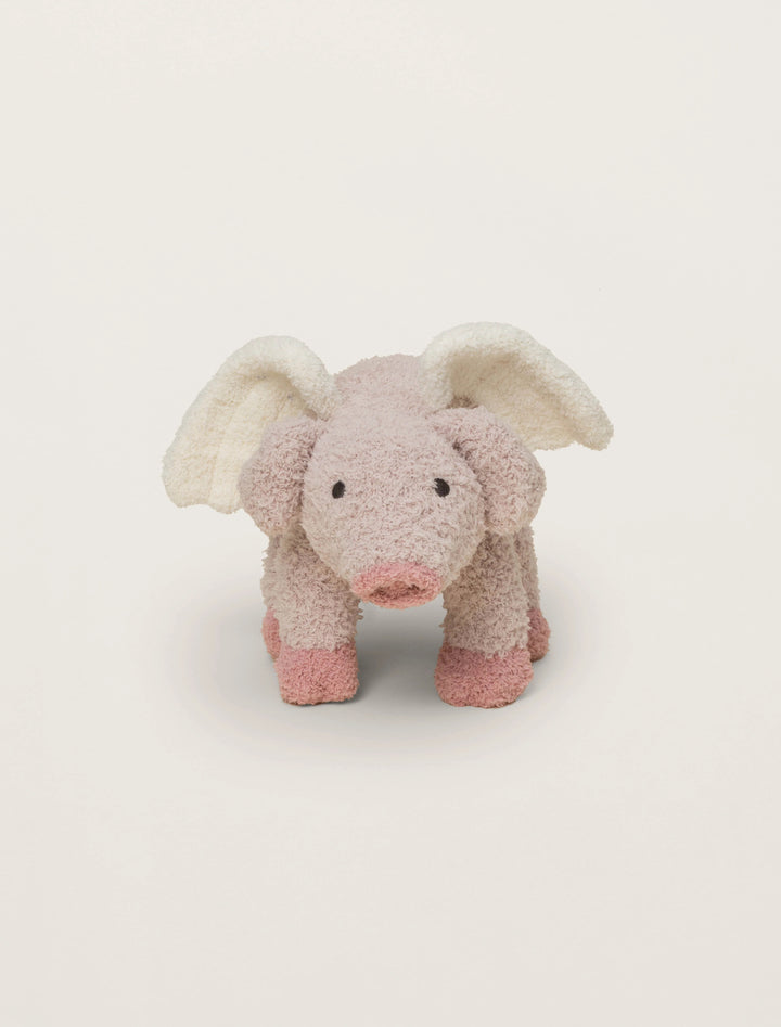 Barefoot Dreams Flying Pig Buddie gift plush with soft fabric and detailed pig design for cuddling and decorative display.