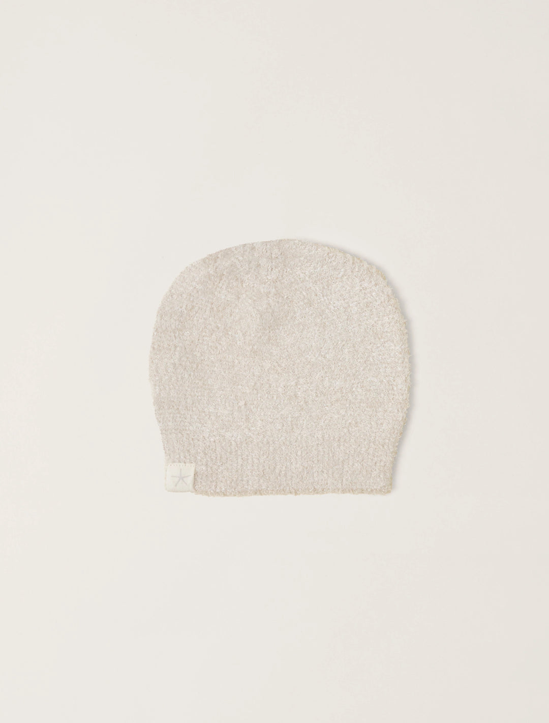 Cozy infant beanie by Barefoot Dreams, soft and warm gift hat for babies with a gentle knit pattern and neutral color.
