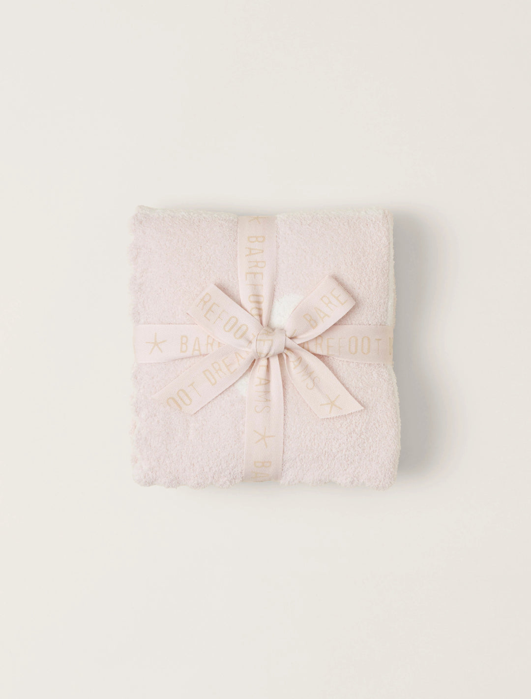 Barefoot Dreams cuddle receiving blanket, soft and cozy gift ideal for newborns and babies, shown in a plush, neutral fabric.