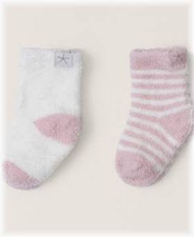Soft baby heart sock set by Barefoot Dreams, featuring cozy, colorful socks perfect for gifting to infants.