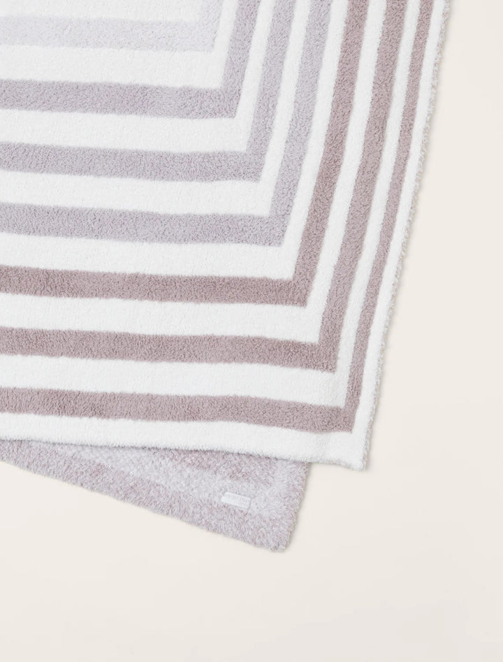 Barefoot Dreams Cozy Prismatic Throw blanket with soft, plush fabric and colorful geometric pattern for home decor and comfort.