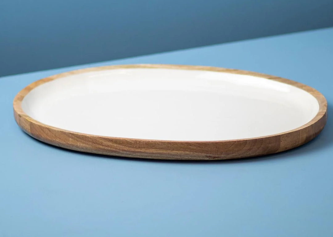 Be Home Sardam oval platter for home serving, featuring a stylish and durable design in the image.