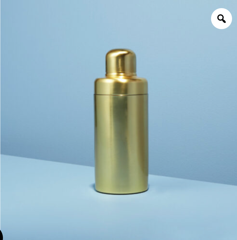 Be Home Verona cocktail shaker for home use, stainless steel with a sleek design and secure lid for mixing drinks.