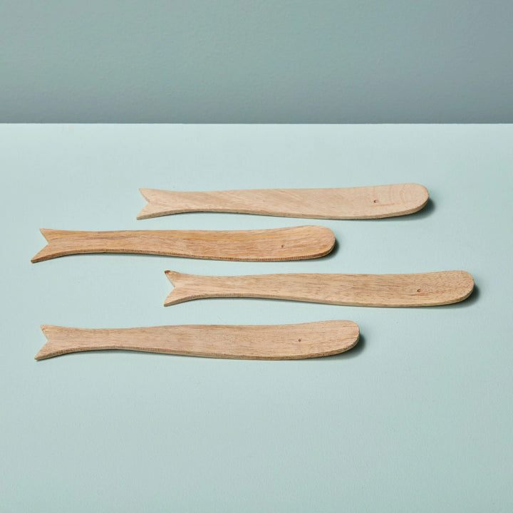 Be Home whale-shaped spreaders for home use, featuring sleek design and stainless steel material, perfect for serving condiments.