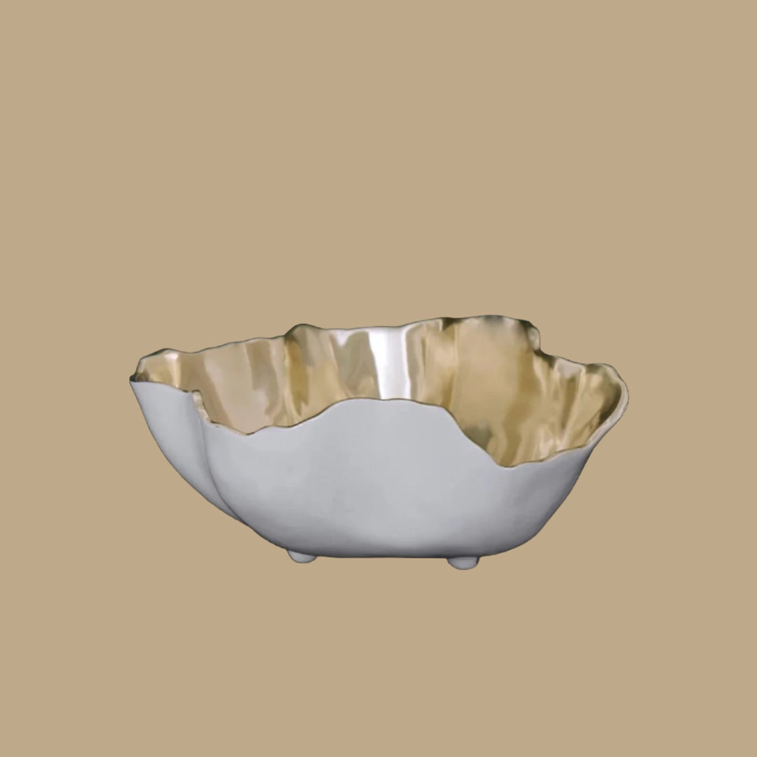 Beatriz Ball Thanni Soho Onyx large bowl for the home, featuring a sleek black Onyx finish and elegant design.