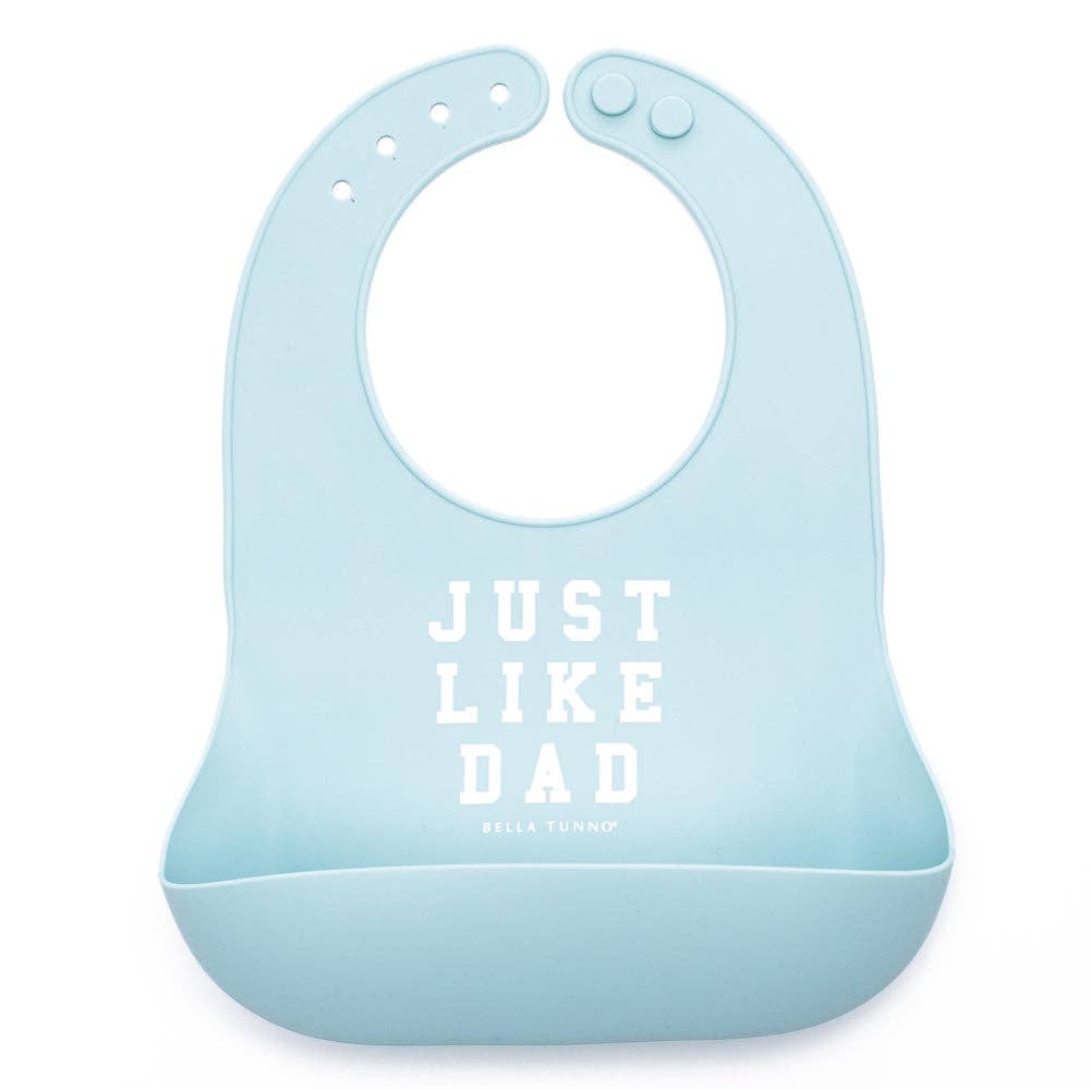 Bella Tunno Just Like Dad Wonder Bib for babies, featuring a colorful and soft bib with fun printed design.