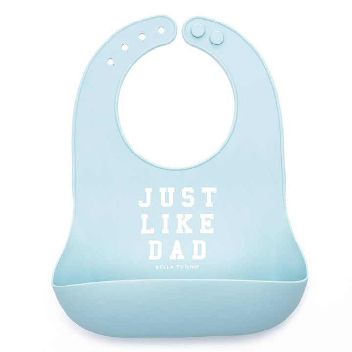 Bella Tunno Just Like Dad Wonder Bib for babies, featuring a colorful and soft bib with fun printed design.