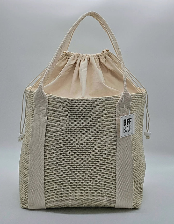 BFF Bags beach bag in vibrant accessories with colorful patterns, perfect for carrying essentials to the beach or pool.