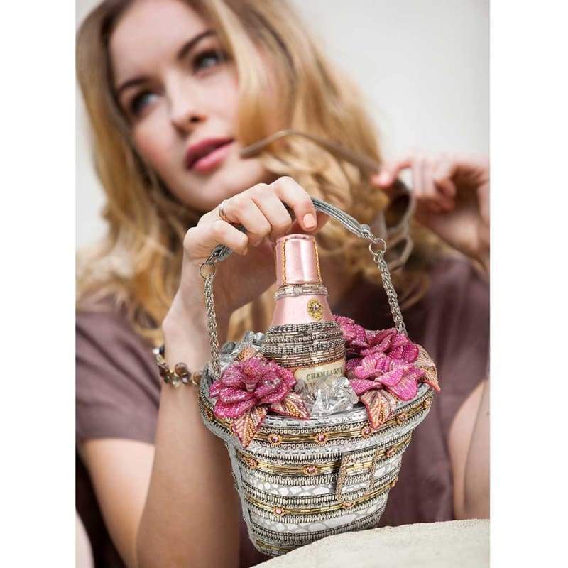 Champagne On Ice handbag - bottle detail