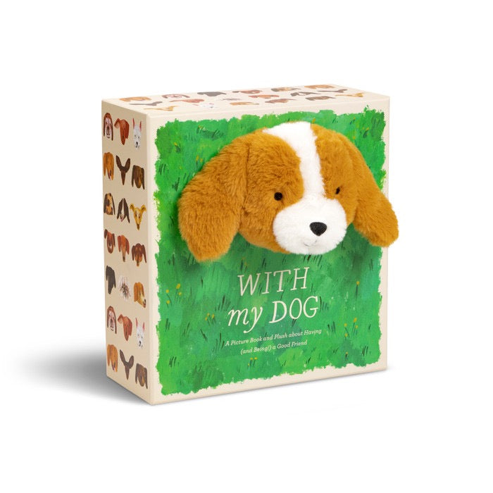 Baby with My Dog set by Compendium featuring soft, colorful baby clothing and accessories in a playful, child-friendly design.