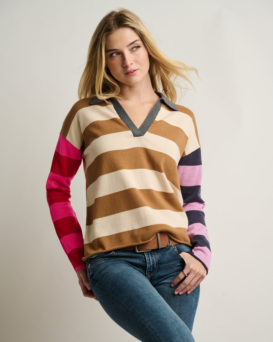Lisa Todd International Perfect Pitch cotton sweater, cozy knit tops in a soft, stylish design with a classic fit.
