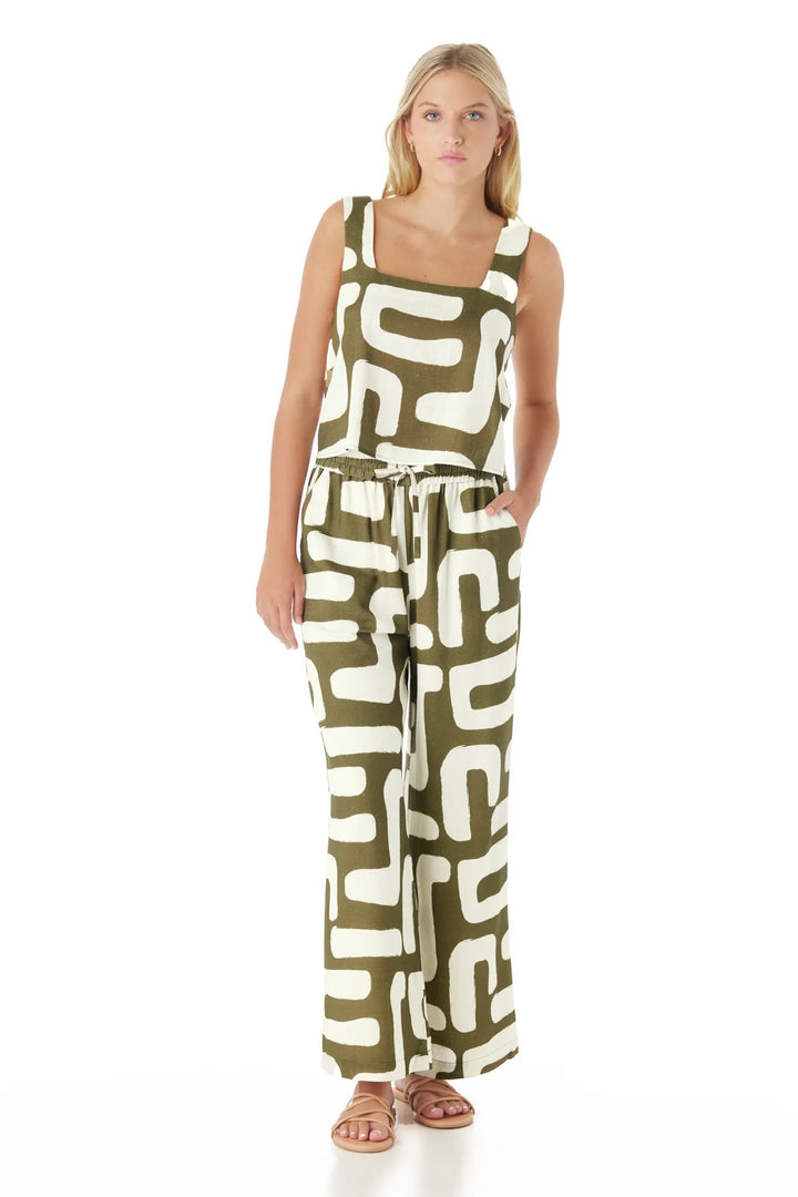 Crosby by Mollie Burch Ziggy Pant in stylish bottoms, featuring a relaxed fit and trendy design, shown in a neutral fabric.