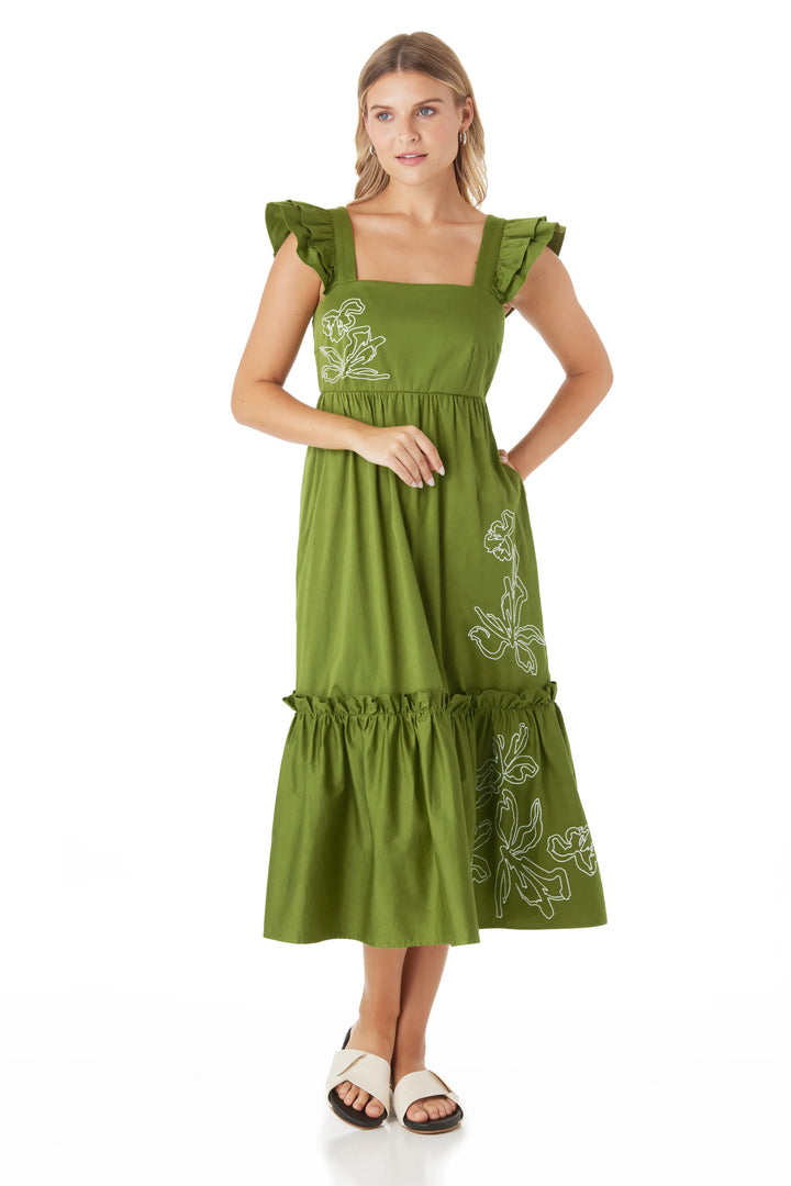 Crosby by Mollie Burch Bryce dress in a stylish, flowy design with floral pattern and sleeveless cut, perfect for casual wear.