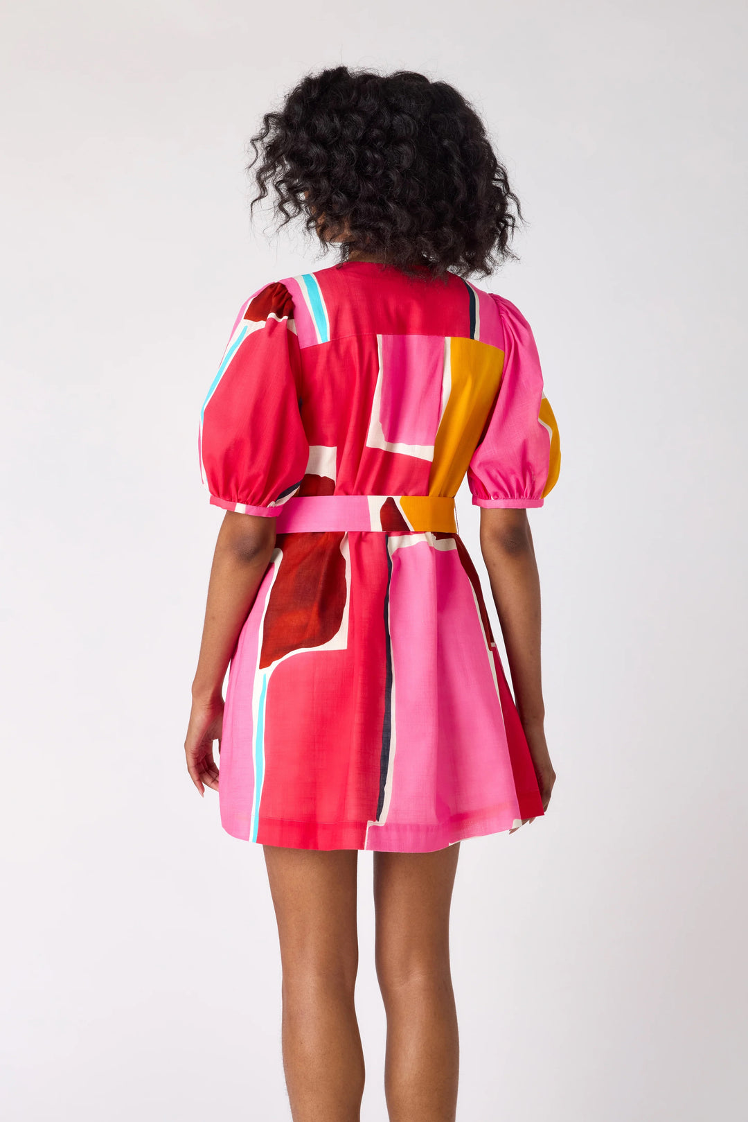 Crosby by Mollie Burch Stevie Barragan dress in vibrant floral pattern, sleeveless with a flowy silhouette and midi length.