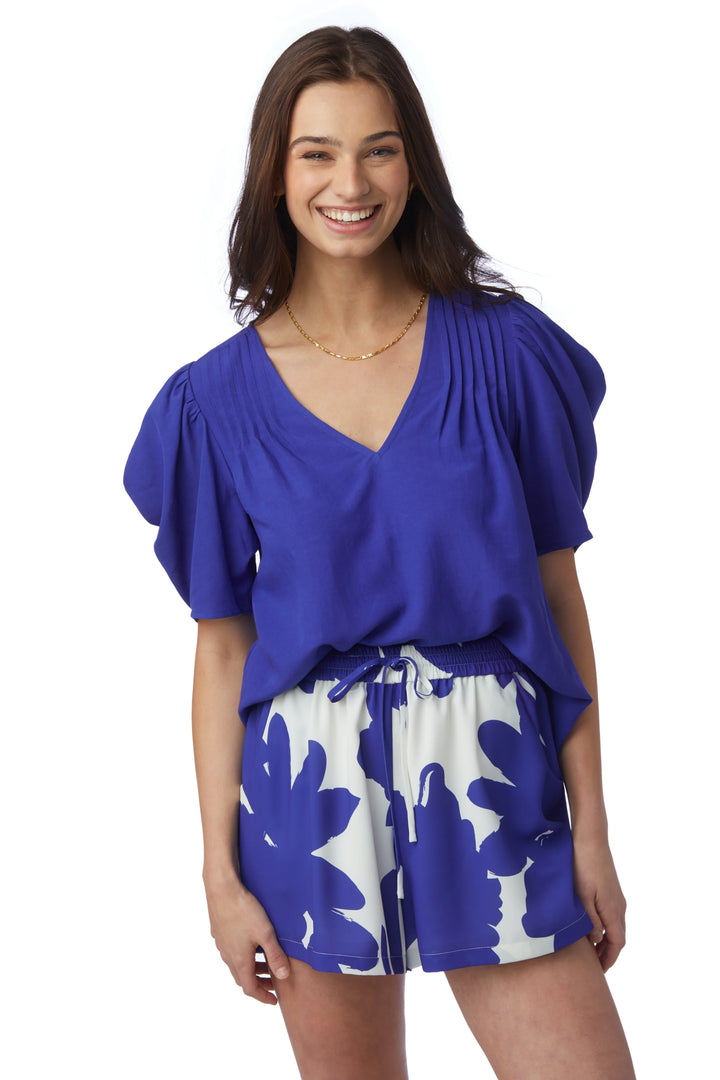 Crosby by Mollie Burch Stetson Top, stylish women's blouse with a relaxed fit, featuring a soft fabric and button details.