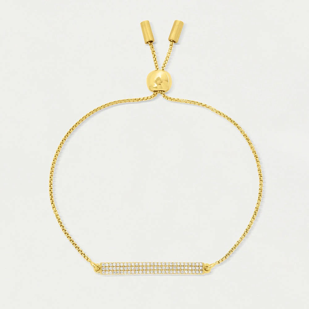 DeaN Davidson Signature Pave Bar Chain Bracelet, stylish accessories with sparkling pave details on a sleek chain.