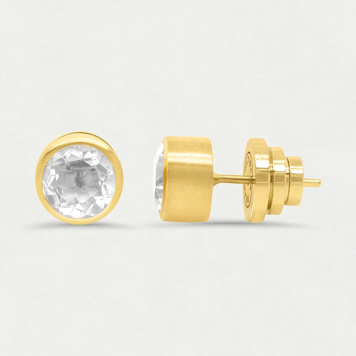 deaN Davidson Signature Midi Knockout Studs, stylish silver accessories with a modern, minimalist design for everyday wear.