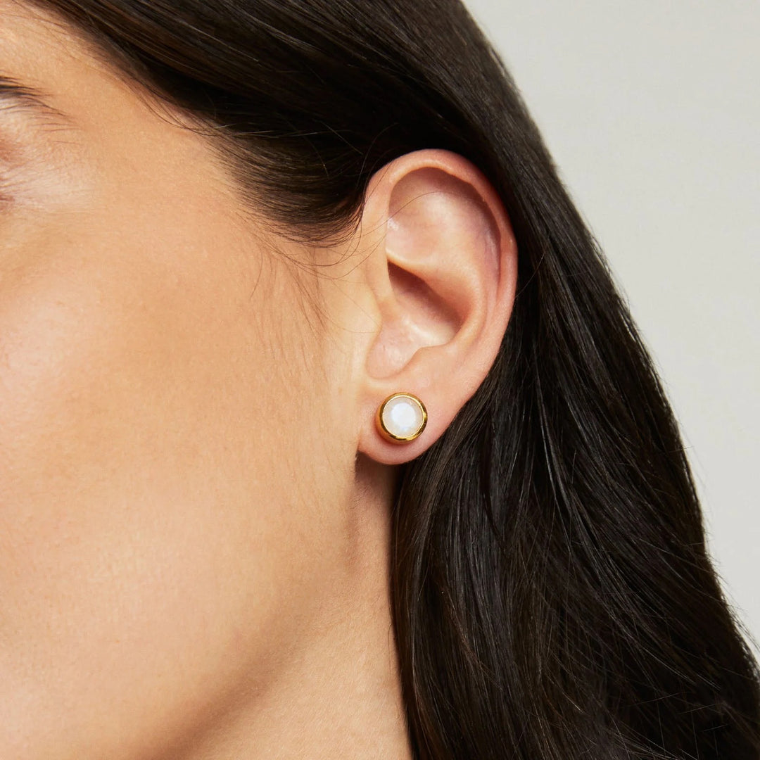 DeaN Davidson Signature Midi Knockout Studs jewelry accessories featuring sleek silver-toned studs with modern design.